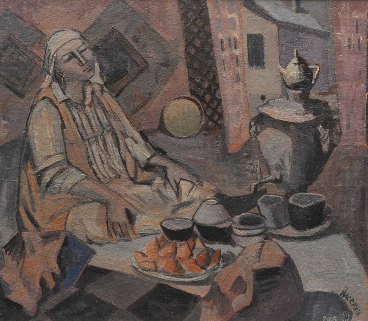 Бауырсақ (2005). Агытаев Иассауи (р. 1949). холст, масло, 88×78 см