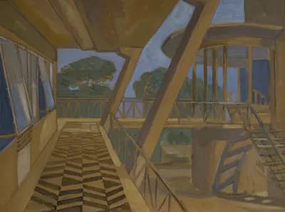 Архитектурный мотив. Зальцман Павел (1912–1985). картон, масло, 39×51,5 см