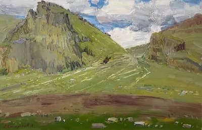 Жартас Алтай. Баймуханов Геймран (р. 1961). холст, масло, 60×40 см