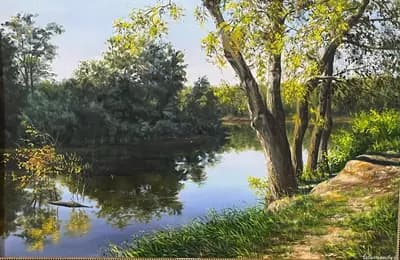 Урал и Чаган (2011). Севастьянова В.. холст, масло, 60×90 см