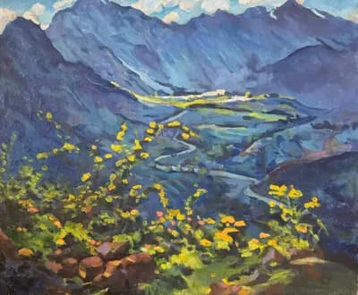 Пейзаж. Н.Х.. неизвестно, 50×60 см