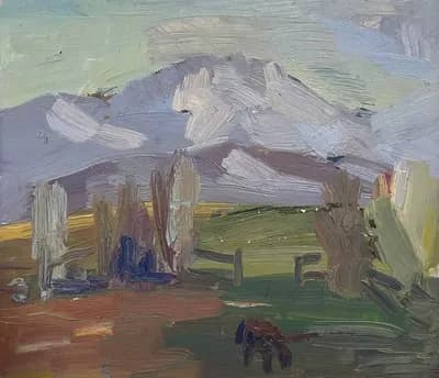 Без названия. Мамбеев Сабур (1928–2017). картон, масло, 33×29 см