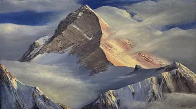 Хан-Тенгри (1998). Бердикеев Жаныбек (р. 1964). холст, масло, 80×48 см