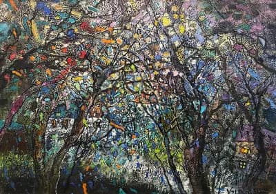 Новое утро. Исламова Ф. (р. 1954). холст, масло, 50×70 см