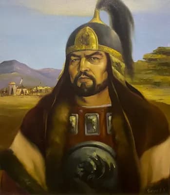 Кабанбай батыр (2005). Чагиев К. (р. 1968). холст, масло, 70×60 см