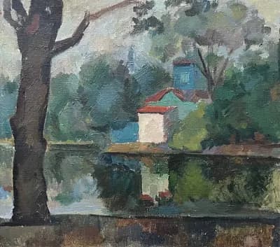 Позднее лето. Бибин Александр (1939–2009). холст, масло, 50,5×45 см