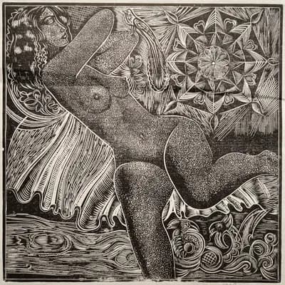 Ню №28 (1993). Кузьмин В. (р. 1953). 29,5×29,5 см