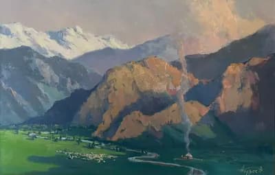 Жайляу. Абдреев Марат (р. 1965). 45×70 см