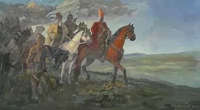 Хан Абылай (2015). Кабылдинов Ж. (р. 1958). холст, масло, 145×84 см