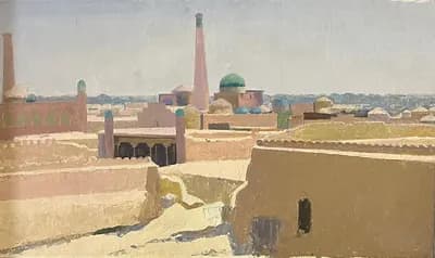 Биби - Ханым (1963). Каменский А. Н. (р. 1938). картон, масло, 70×43 см