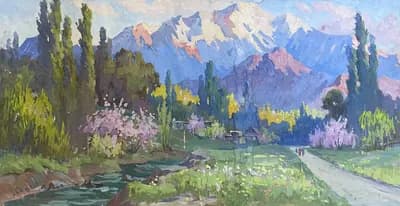 Карши - детская больница. Есин Михаил (1922–2002). неизвестно, 35×68 см