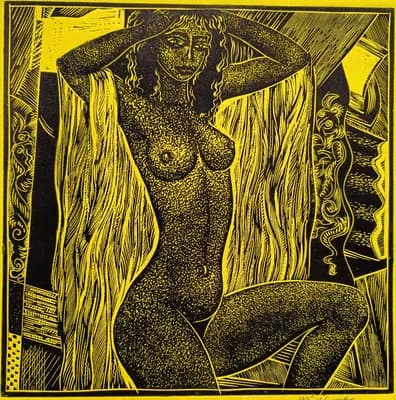 Ню №18. Кузьмин В. (р. 1953). 30×30 см