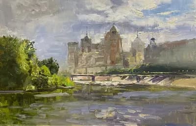 Свет на воде. Боженков Павел. холст, масло, 40×60 см