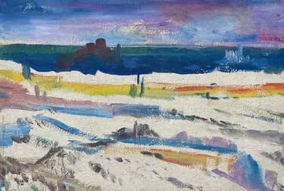 Пейзаж. Саносян Саркис (1922–2004). картон, масло, 18×13 см