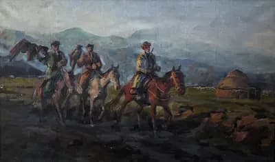 Беркутчи (1963). Тюрин В (1917–2008). холст, масло, 70×115 см
