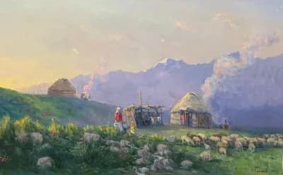 Жайляу. Абдреев Марат (р. 1965). холст/масло, 50х80 см