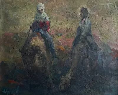 Кездесу. Абдреев Марат (р. 1965). холст, масло, 41×51 см