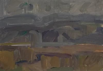 Осень в окрестностях Алматы (2000). Мамбеев Сабур (1928–2017). холст, масло, 70×50 см