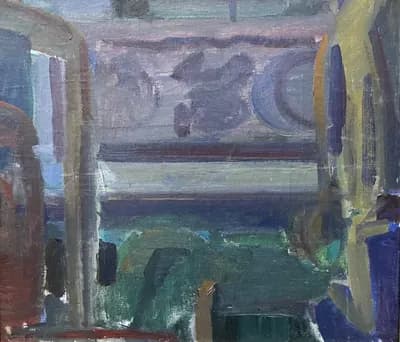 Окно (1975). Мамбеев Сабур (1928–2017). холст, масло, 60×70 см