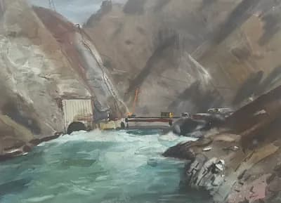 Платина (1979). Горбунов Леонтий (1929–2016). бумага, акварель, 61×44 см