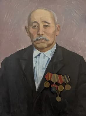 Портрет Шинтаев М. (1971). Айтбаев Салихитдин (1938–1994). холст, масло, 80×60 см