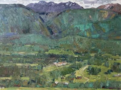 В горах Алтай. Баймуханов Геймран (р. 1961). холст, масло, 80×60 см