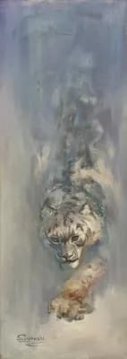 Барс. Чунчалинов А.. холст, масло, 74×27 см