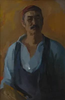 Автопортрет. Калимов Мухит (1931–2002). холст, масло, 79×52 см
