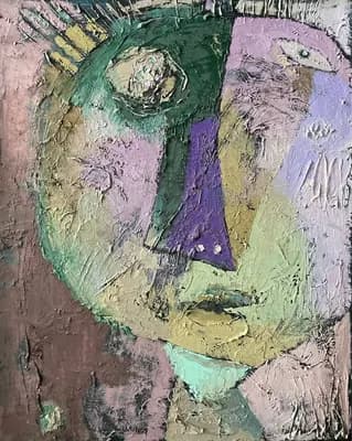 Лицо LXXX! (2009). Нода А. (р. 1962). холст, масло, 56×45 см
