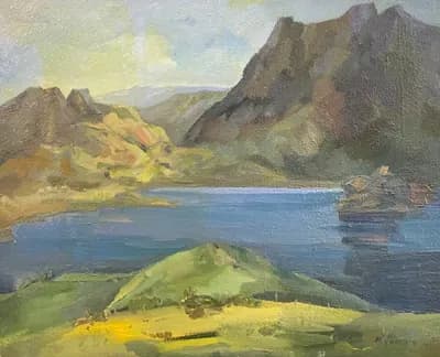 Торайғыр көлі. Кабылдинов Ж. (р. 1958). холст, масло, 60×77 см