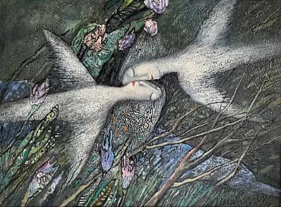 Полет. Исламова Ф. (р. 1954). холст, масло, 40×55 см