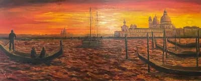 Венеция (2007). Р.. холст, масло, 60×140 см