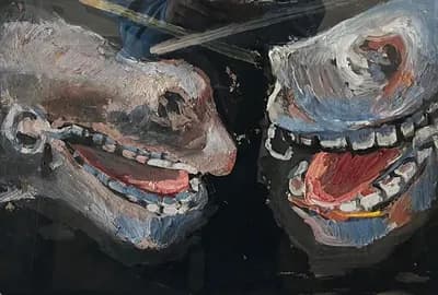 Триптих 1. Романов Сахи (1926–2002). картон, масло, 48,5×34 см