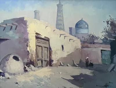 Восточный город (1978). Хитохунов. холст, масло