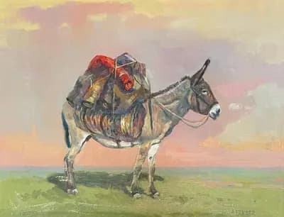 без названия (2019). Абдреев Марат (р. 1965). холст, масло, 40×30 см