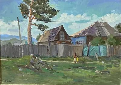 Катонкарагай - Алтай (2018). Алиев Максат (р. 1978). холст, масло, 50×70 см