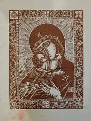 №16 Икона. Кузьмин В. (р. 1953). 52×39 см