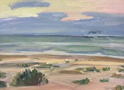 Капчагай (1973). Ткаченко Валентин (1927–1990). картон, масло, 50×35 см