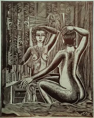 Ню №1. Кузьмин В. (р. 1953). 44×55 см