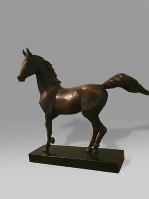 Жорға. Бегулиев К.. бронза, гранит, 33×37 см