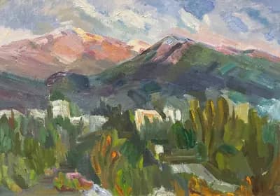 Алатау. Калимова Л. (р. 1949). холст, масло, 63×54,5 см