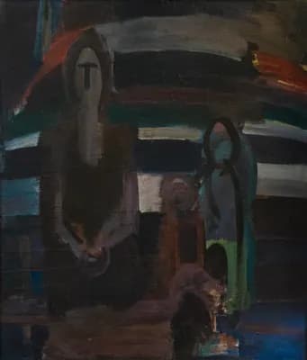 Семья (1977). Мамбеев Сабур (1928–2017). холст, масло, 100×80 см