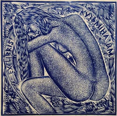 Ню №10 (1998). Кузьмин В. (р. 1953). 24,5×24,5 см