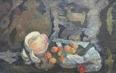 Натюрморт с анделеками. Исланов Арстанбек (1939–1992). холст, масло