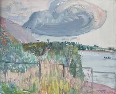 Отдых. Ткаченко Валентин (1927–1990). картон, масло, 50×40 см