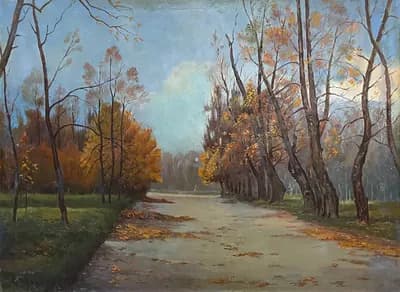 Пейзаж. Осень. Черкасский Абрам (1886–1967). холст, масло, 80×60 см