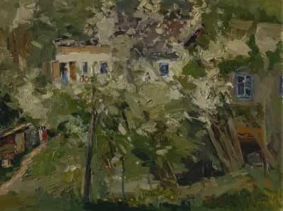 Весной (2014). Акашев Курмангазы (р. 1964). холст, масло, 80×60 см