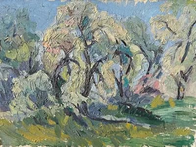 Пейзаж. Дериганов А. С. (р. 1936). холст, масло, 55×74 см