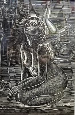 Ню №30. Кузьмин В. (р. 1953). 23,5×35,5 см