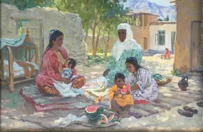 Утро. Богачев Пётр (1921–2003). холст, масло, 100×70 см